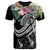 Polynesian American Samoa T Shirt Summer Plumeria (Black) Unisex Black - Polynesian Pride