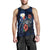 Philippines Polynesian Men Tank Top - Blue Turtle Hibiscus - Polynesian Pride