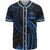 Hawaii Polynesian Baseball Shirt - Blue Tribal Wave Unisex Blue - Polynesian Pride