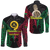 Vanuatu 42nd Independence Anniversary Pride Long Sleeve Button Shirt - LT12 Unisex Black - Polynesian Pride