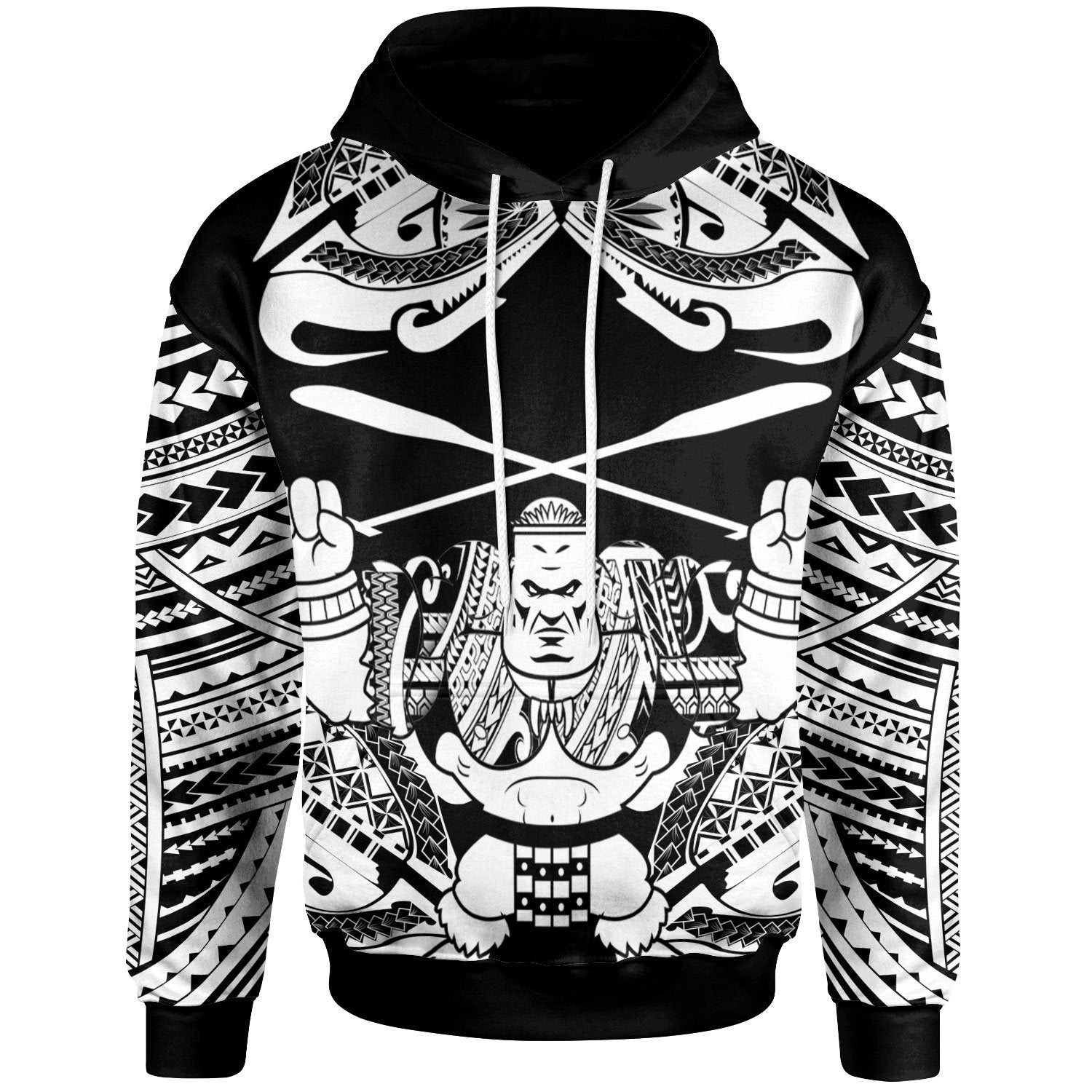 Samoa Hoodie Go Boating Unisex Black - Polynesian Pride