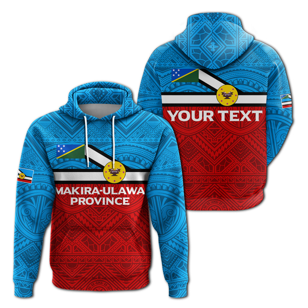 Custom Solomon Islands Makira Ulawa Province Hoodie Tribal Pattern LT12 Unisex Red - Polynesian Pride