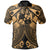 Tonga Polynesian Polo Shirt Tonga Gold Seal with Polynesian Tattoo Unisex Gold - Polynesian Pride