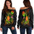 Polynesian Tahiti Personalised Women's Off Shoulder Sweater - Legend of Tahiti (Reggae) Art - Polynesian Pride