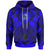 Tahiti Hoodie Blue Seal with Polynesian Tattoo Unisex Blue - Polynesian Pride