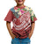 Kosrae Polynesian T Shirts Summer Plumeria (Red) - Polynesian Pride