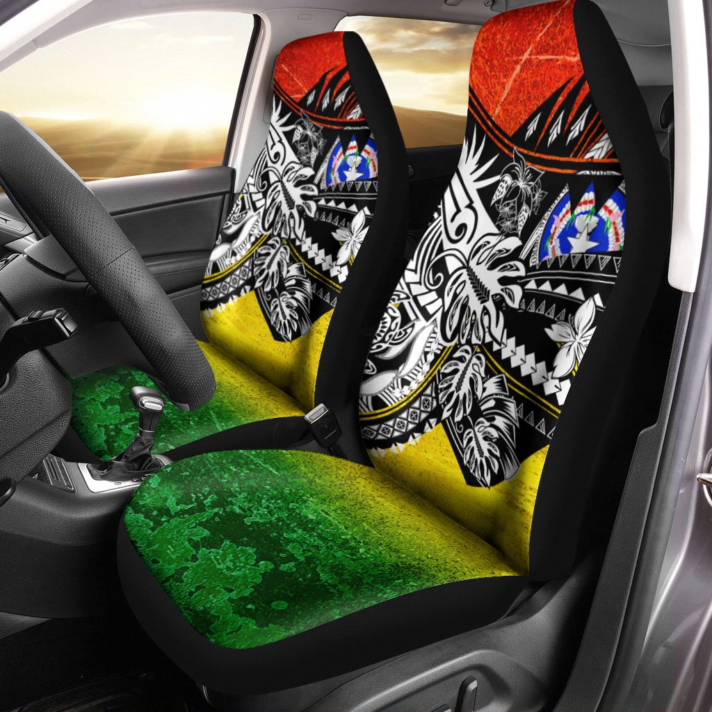 Northern Mariana Islands Car Seat Cover - The Flow OF Ocean Reggae Color Universal Fit Reggae - Polynesian Pride