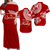 Valentine Day Tonga Couple Love Matching Dress and Hawaiian Shirt Polynesian Turtle LT12 Red - Polynesian Pride