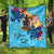 Vanuatu Custom Personalised Premium Quilt - Tropical Style Blue - Polynesian Pride