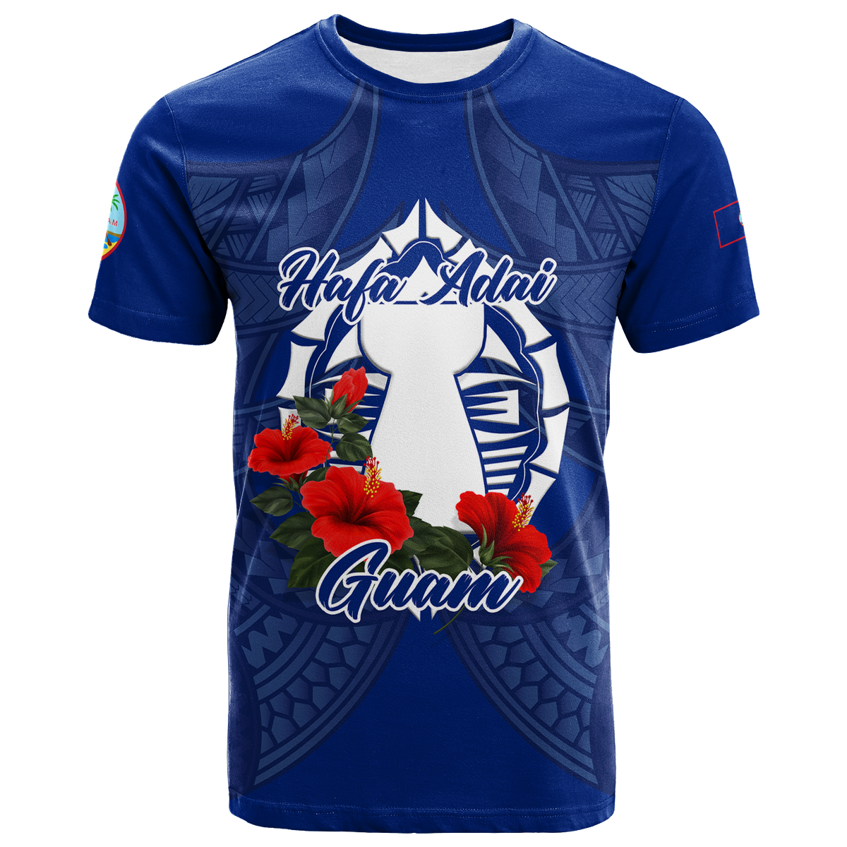 Hafa Adai Guam Legend T Shirt LT12 Unisex Blue - Polynesian Pride
