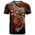 Fiji Custom T Shirt Red Vintage Tribal Mountain Unisex Red - Polynesian Pride