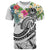 Tahiti Polynesian T Shirt Summer Plumeria (White) Unisex White - Polynesian Pride