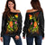 Papua New Guinea Polynesian Personalised Women's Off Shoulder Sweater - Legend of Papua New Guinea (Reggae) Art - Polynesian Pride