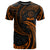 Palau Polynesian All Over T Shirt Orange Tribal Wave Unisex Orange - Polynesian Pride