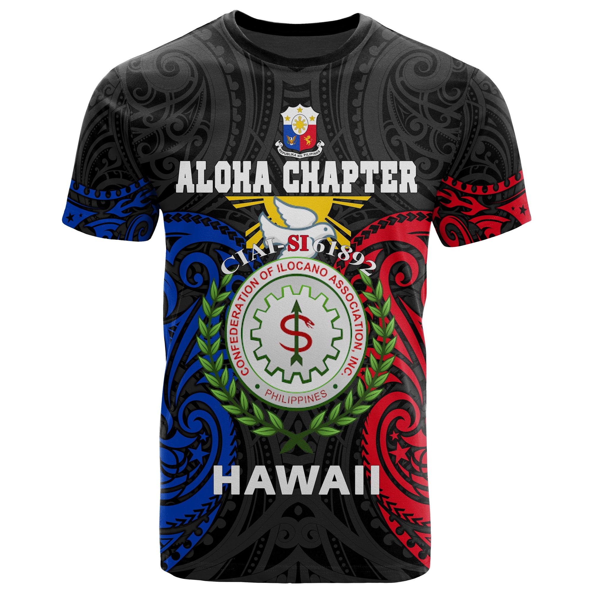 The Philippines T Shirt Aloha Chapter Spirit Unisex Black - Polynesian Pride