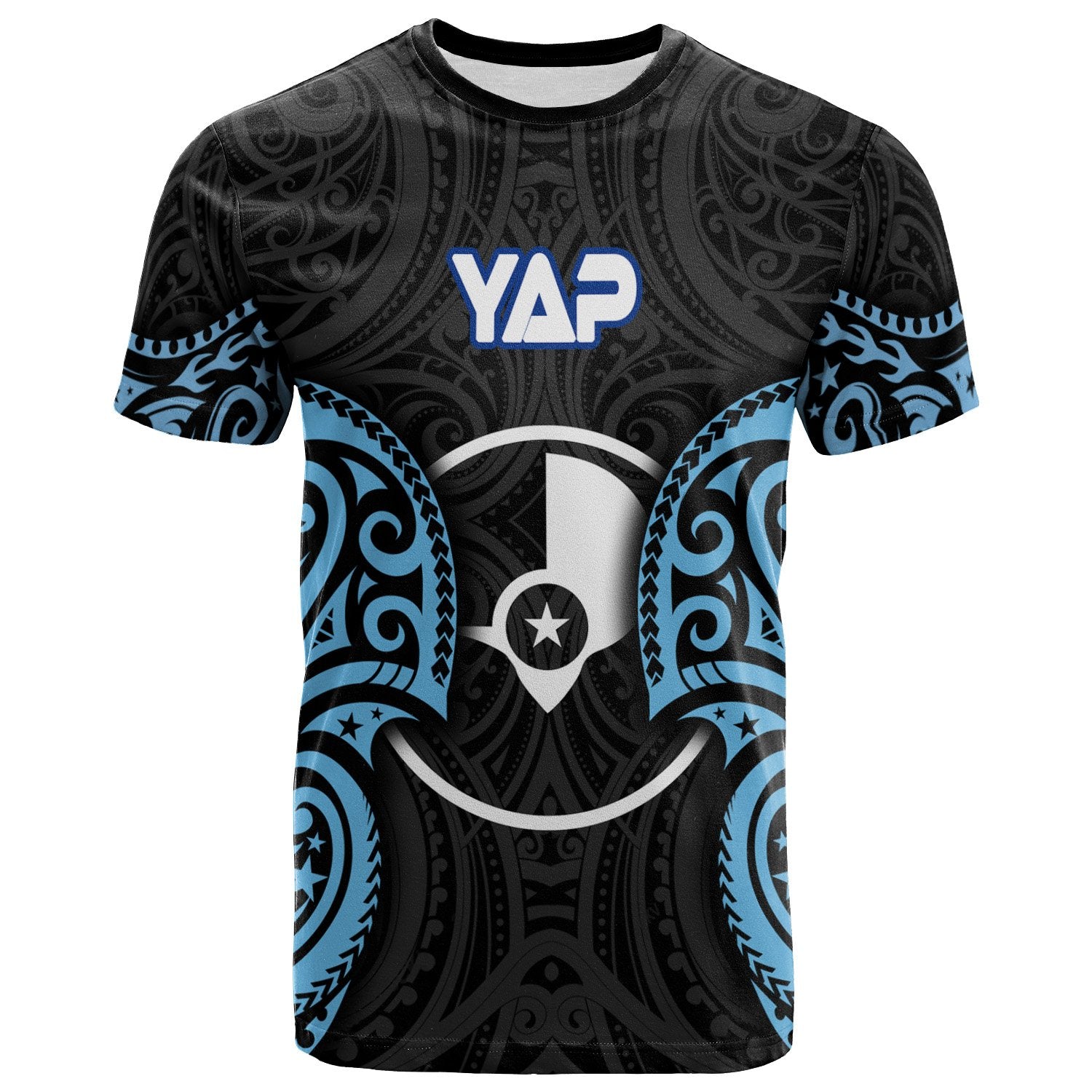 Yap Micronesia T Shirt Micronesia Spirit Unisex Blue - Polynesian Pride