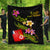 Wallis and Futuna Polynesian Quilt - Plumeria Tribal Black - Polynesian Pride