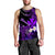 Hawaii Turtle With Plumeria Leaf Purple Men Tank Top - LT12 - Polynesian Pride