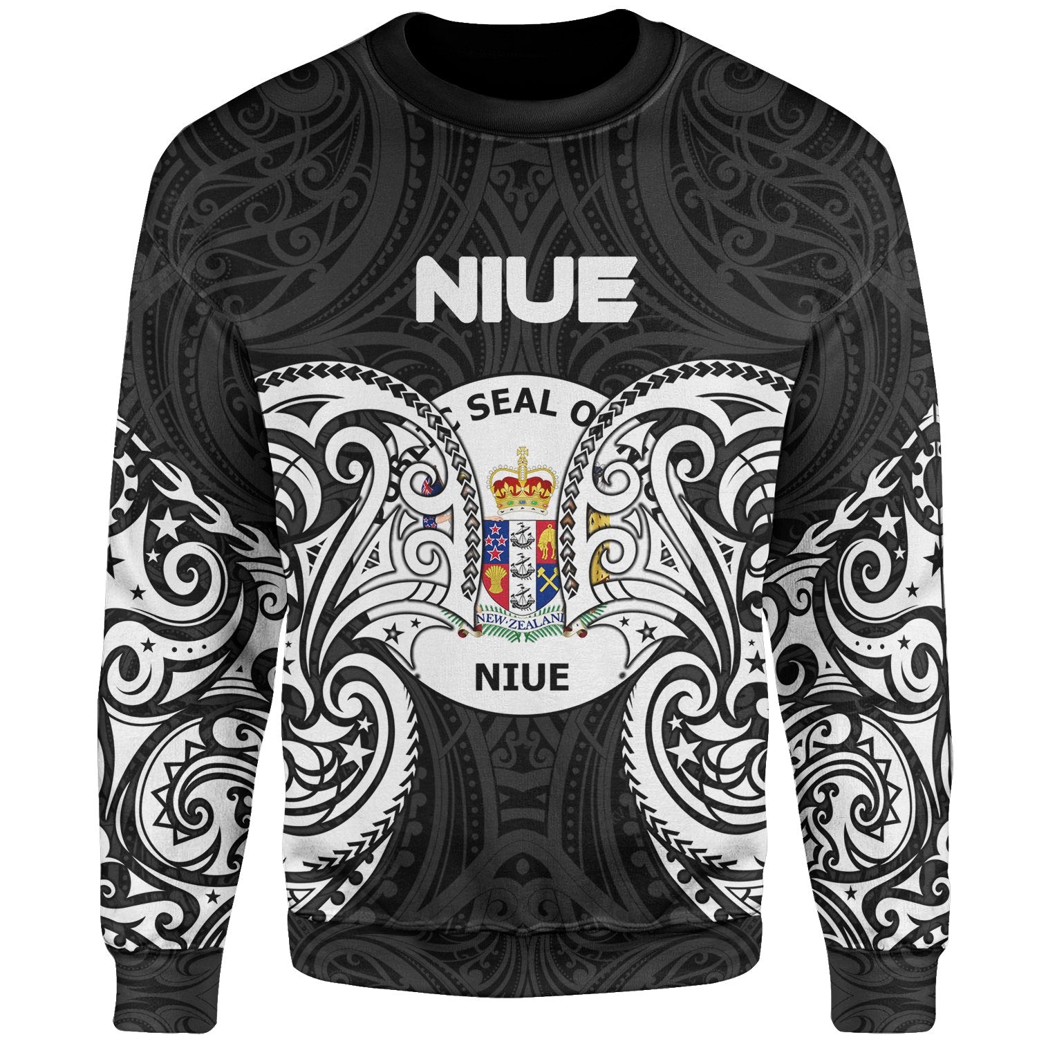 Niue Polynesian Sweater - Spirit Style White Unisex White - Polynesian Pride