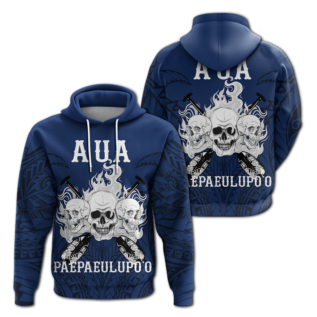 American Samoa Hoodie Aua Paepaeulupoo Pride LT12 Unisex Blue - Polynesian Pride