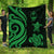 Guam Polynesian Premium Quilt - Green Tentacle Turtle Green - Polynesian Pride