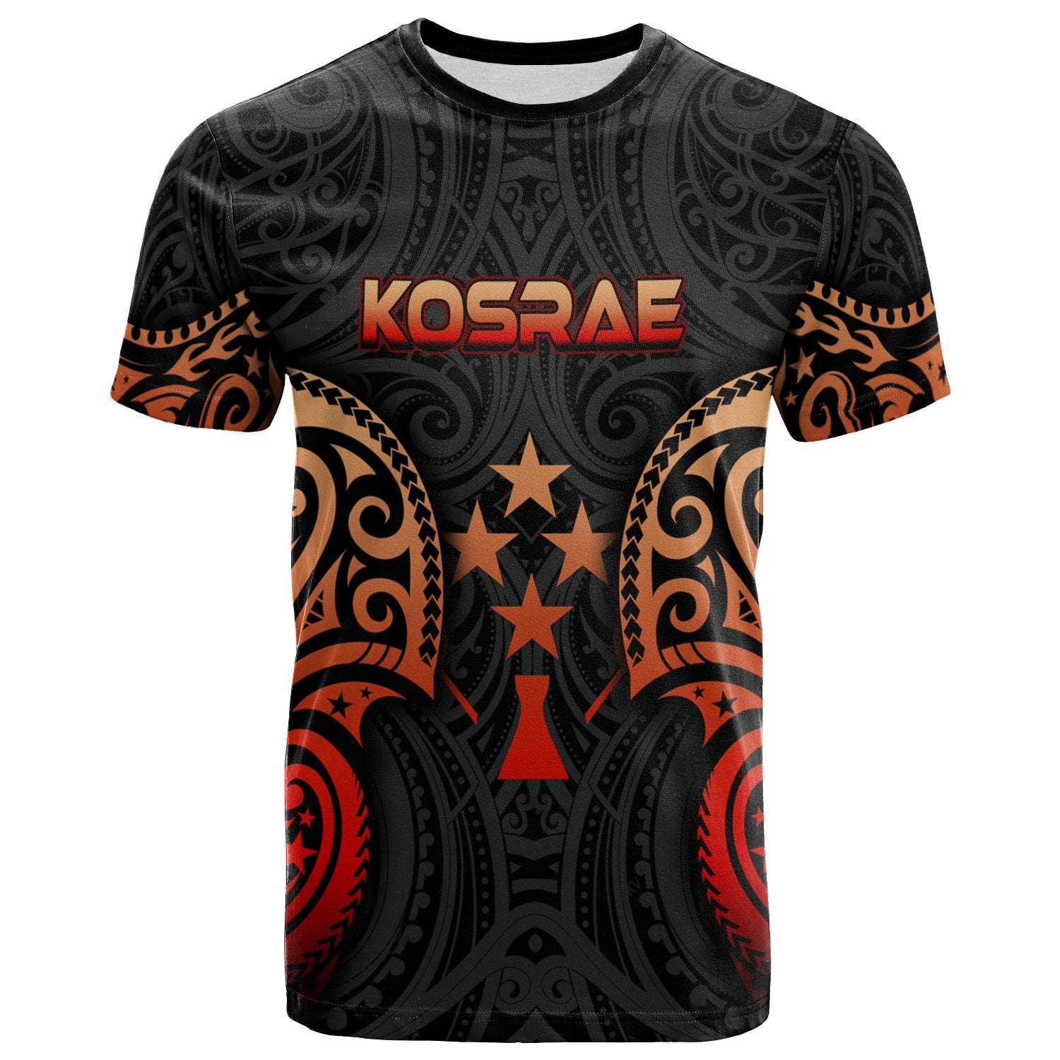 Kosrae Micronesia T Shirt Spirit Red Version Unisex Red - Polynesian Pride