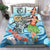 Hawaii Bedding Set - Polynesian Girls With Shark Blue - Polynesian Pride