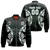 (Custom Personalised) Fiji Rugby Sevens Fijian Tapa Pattern Bomber Jacket - LT12 Bomber Jacket Black - Polynesian Pride