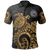 American Samoa Polo Shirt Amerika Samoa Seal Golden Turtle Tattoo Unisex Golden - Polynesian Pride