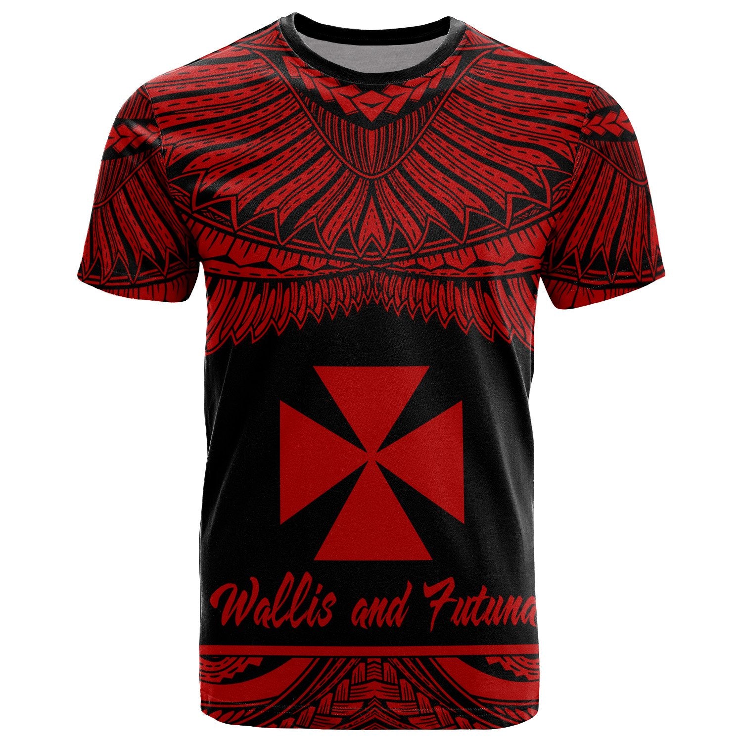 Wallis and Futuna Polynesian T Shirt Wallis and Futuna Pride Red Version Unisex Red - Polynesian Pride