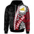 Tokelau Polynesian Hoodie Wave Tattoo Unisex Red - Polynesian Pride