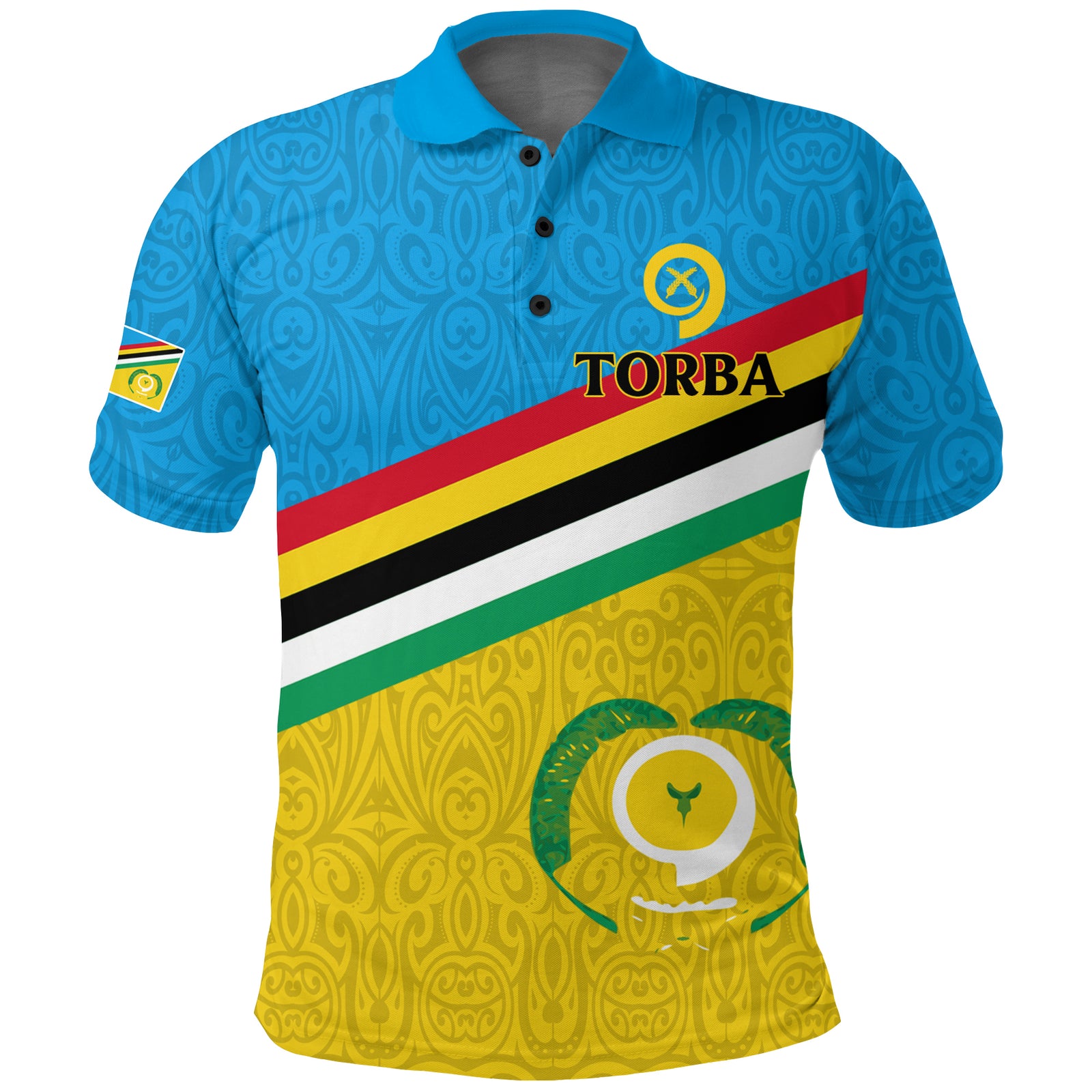 Vanuatu Torba Province Polo Shirt Flag Style LT12 Unisex Blue - Polynesian Pride