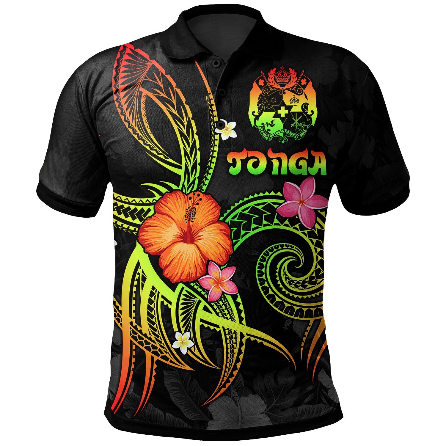 Tonga Polynesian Polo Shirt Legend of Tonga (Reggae) Unisex Reggae - Polynesian Pride