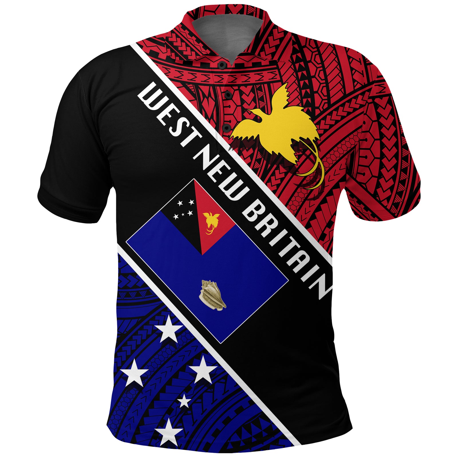 West New Britain 2021 Polo Shirt LT20 Unisex Green - Polynesian Pride