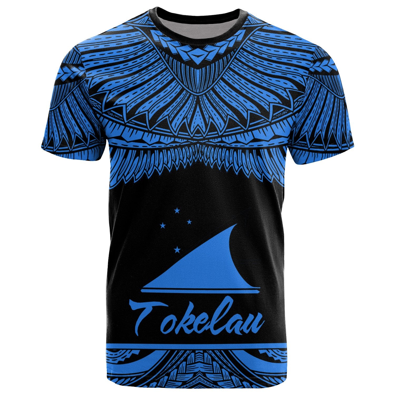 Tokelau Polynesian T Shirt Tokelau Pride Blue Version Unisex Blue - Polynesian Pride