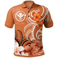 Hawaii Polo Shirt Hawaiian Spirit Unisex Orange - Polynesian Pride