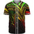 Kiribati Baseball Shirt - Reggae Color Cross Style Unisex Black - Polynesian Pride