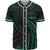 Kosrae Polynesian Baseball Shirt - Green Tribal Wave Unisex Green - Polynesian Pride