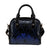 Personalised - Hawaii Royal Hibiscus Polynesian Tribal Shoulder Handbag Blue AH - Polynesian Pride