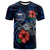 Samoa Polynesian T Shirt Blue Turtle Hibiscus Unisex Blue - Polynesian Pride