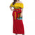 Grenada Off Shoulder Long Dress - Proud Grenadian - LT12 Long Dress Red - Polynesian Pride