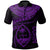 Guam Polynesian Polo Shirt Guam Waves (Purple) Unisex Purple - Polynesian Pride