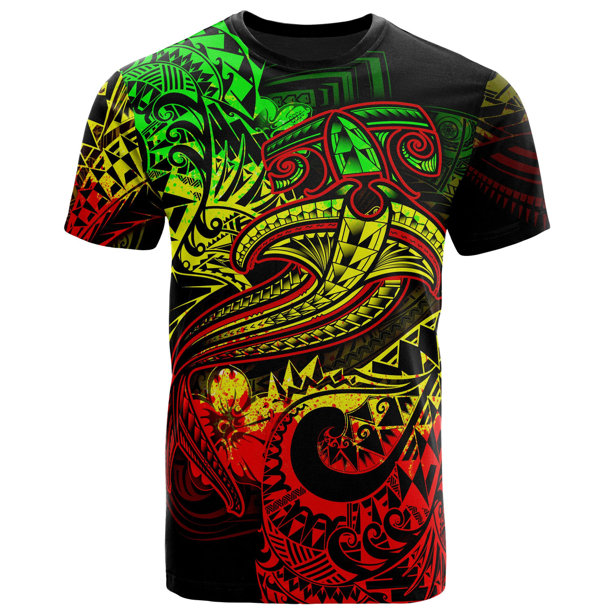 Polynesian T Shirt Reggae Shark Polynesian Tattoo Unisex Reggae - Polynesian Pride
