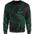 Niue Polynesian Sweater - Green Tribal Wave Unisex Green - Polynesian Pride