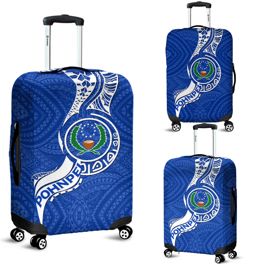 Pohnpei Luggage Covers - Micronesia Pride Blue - LT12 Blue - Polynesian Pride