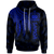 Samoa Hoodie Polynesian Wings (Blue) Unisex Blue - Polynesian Pride