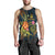 Vanuatu Polynesian Personalised Men's Tank Top - Legend of Vanuatu (Blue) - Polynesian Pride