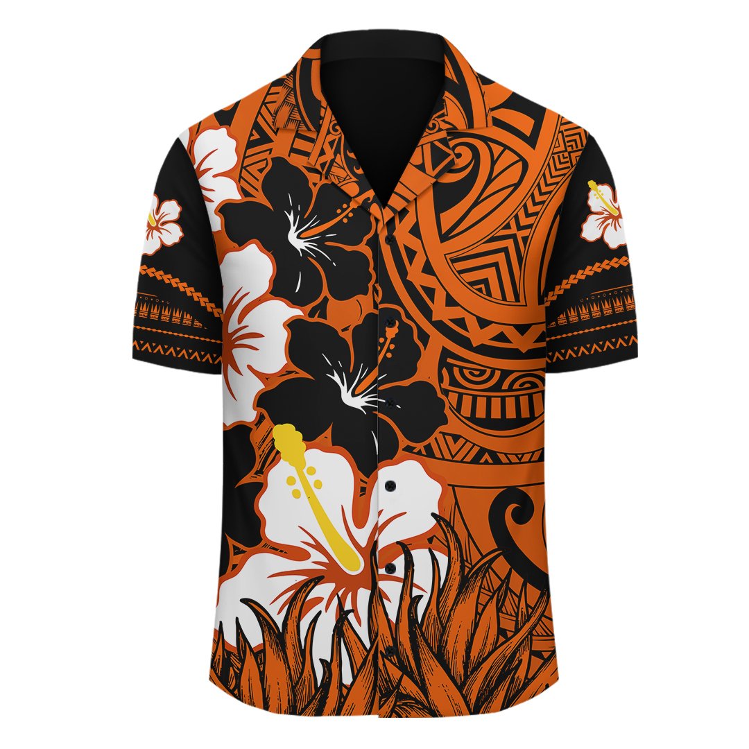 Hawaii Hawaiian Shirt - Black Noon Hibiscus Hawaiian Shirt - AH - Polynesian Pride