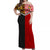 Tonga Combine Australia Aboriginal Heritage Off Shoulder Dress - LT12 Long Dress Black - Polynesian Pride