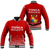Tonga 676 Baseball Jacket - Tongan Pattern - LT12 Unisex Red - Polynesian Pride